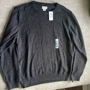 NWT Men’s XL Haggar Long Sleeve Black Sweater